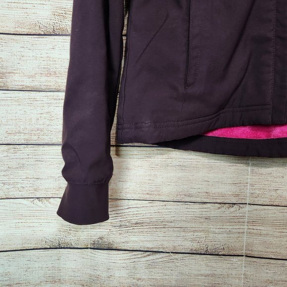 The North Face Womens Purple Pink Fleece Interior Hoodie Jacket Pockets XS/TP - Picture 3 of 16